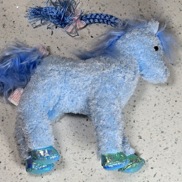Ty - Charming - Blue Plush Unicorn Toy